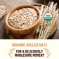 Mountain High Organics Inc. Certified Organic Rolled Oats 6G Bucket (23Lbs), Tan