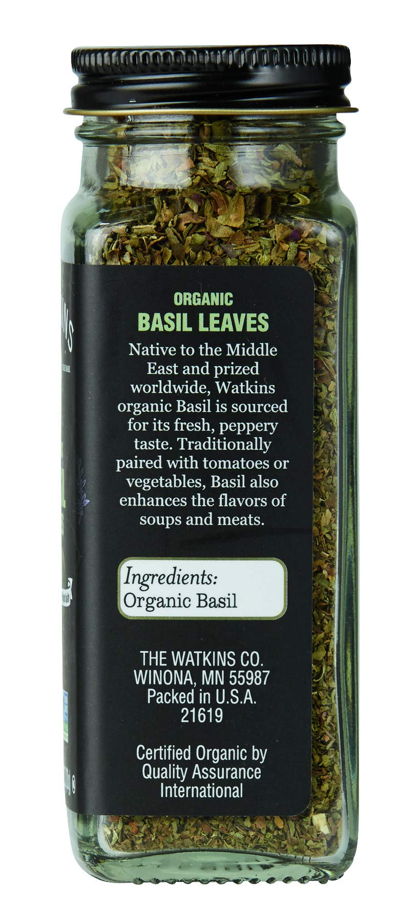 Watkins Organic Basil, 0.71 Ounce, 3 Count