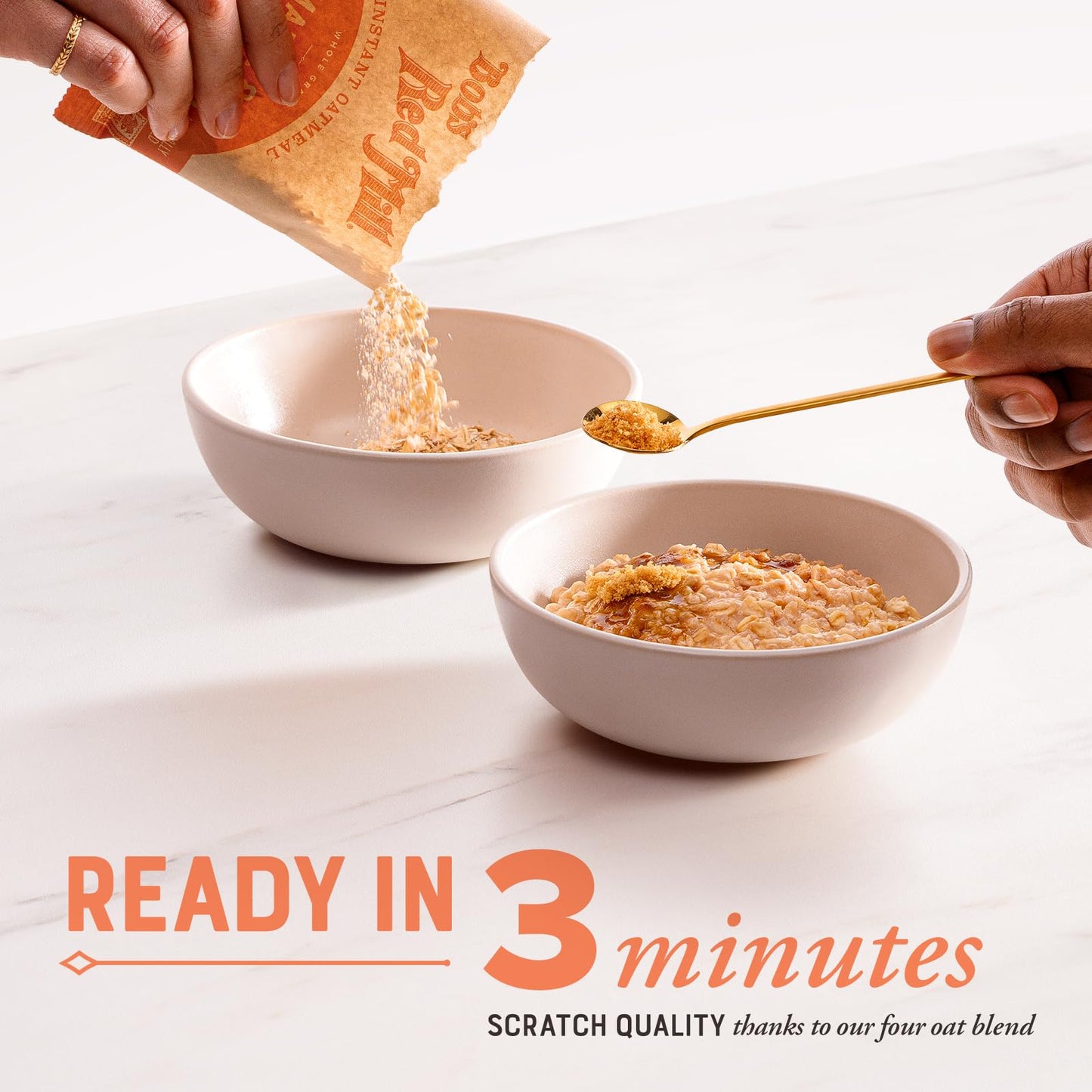Bobs Red Mill Instant Oatmeal  Maple Brown Sugar  24 Packets Total  Non-GMO  Gluten Free  Whole Grain