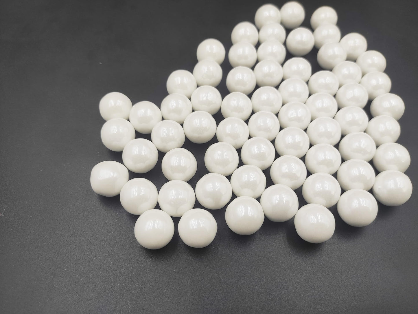 Edible White Pearl Sugar Sprinkles 3.53 oz, 14mm Candy Pearls Ideal for Baking, Cake and Cupcake Toppers, Cookie Decoration, Ice