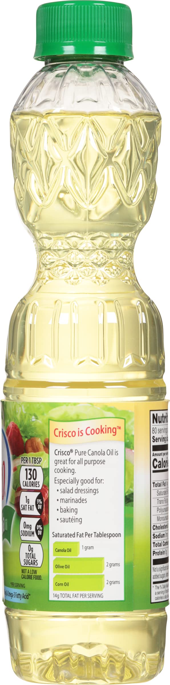 Crisco Pure Canola Oil, 40 Fluid Ounce