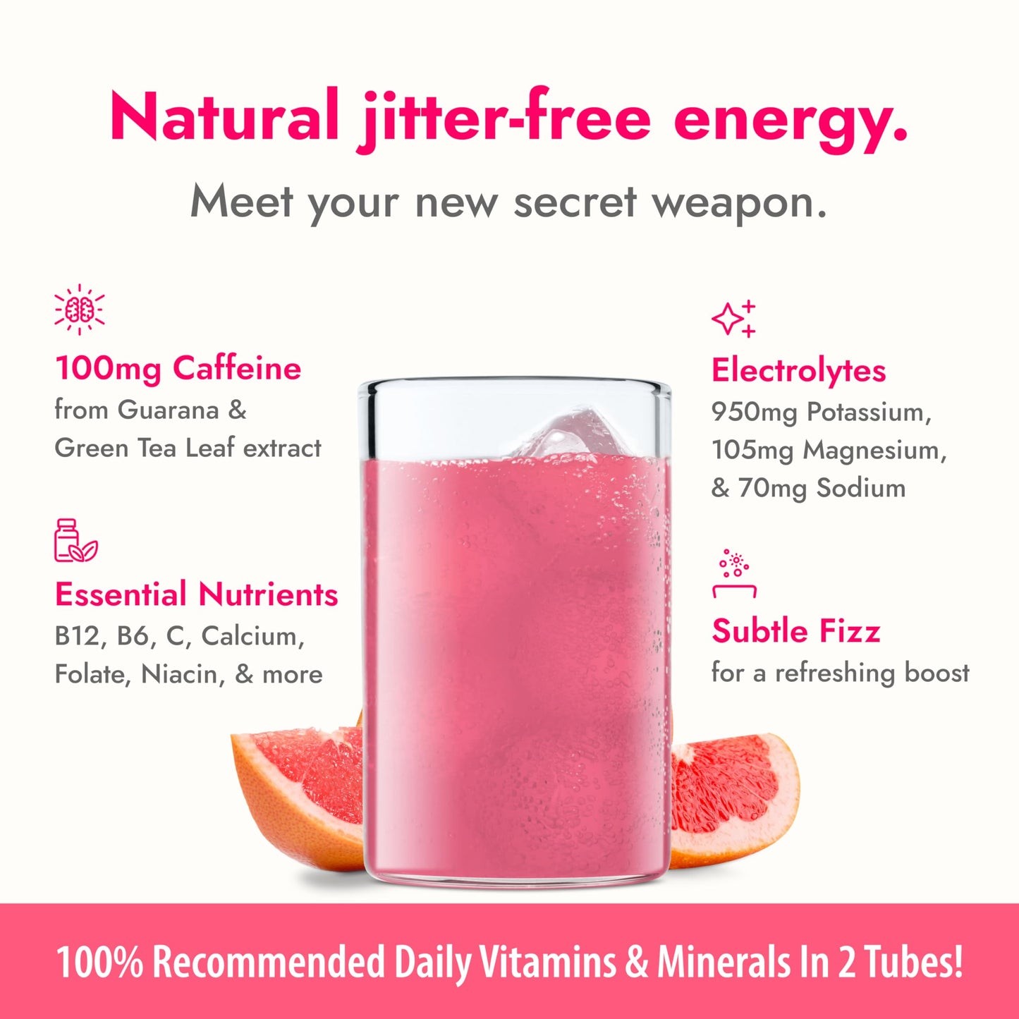 Zipfizz Energy Drink Powder, Pink G fruit, 20 Pack, Sugar-Free, Electrolyte Powder, Contains Vitamin B-12, Model 20PGFRT