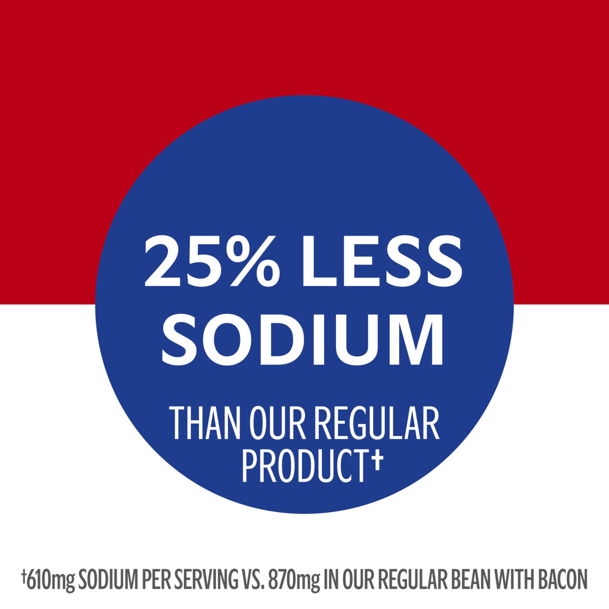 Campbells Condensed 25% Less Sodium Bean With Bacon Soup, Natural Smoke Flavoring Added, 11.25 Oz Can
