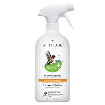 Attitude Kitchen All Purpose Cleaner, Multi-Surface Cleaner, Plant & Mineral-Based Formula, Citrus Zest, 27.1 Fl Oz (Pack Of 1) 