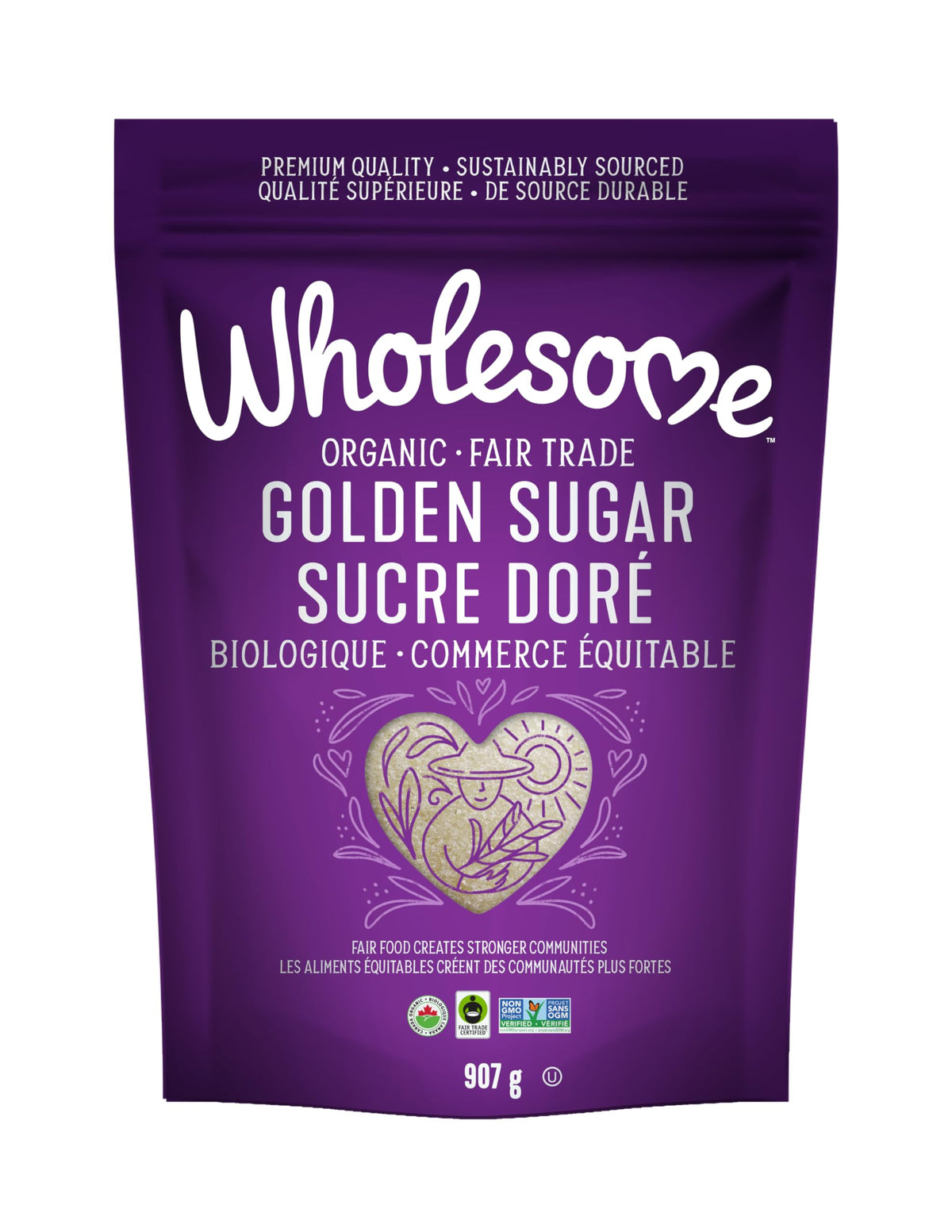 Wholesome Sweeteners, Organic Sugar, Cane, 2 Lb