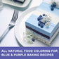 JTEDZI Butterfly Pea Flower Powder 3.5 Oz (100g) - Natural Blue & Purple Food Coloring - Blue Matcha Powder for Drinks, Baking,