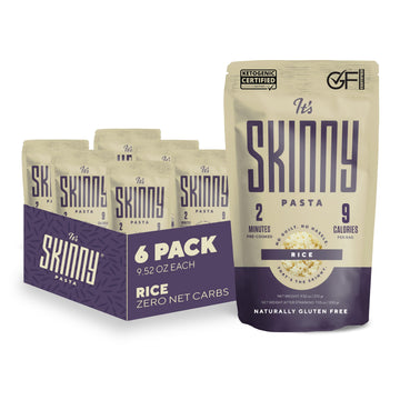 Its Skinny Orzo - Rice Shaped Pasta, High Fiber & Gluten Free, Low Calorie Low Carb Vegan Pasta - Pre-Cooked Konjac Shirataki Ri