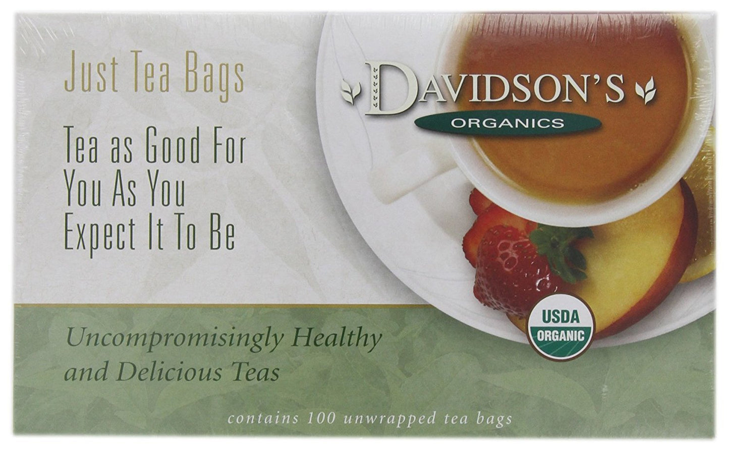 Davidsons Organics  Lemon Ginger  100-count Unwrapped Tea Bags