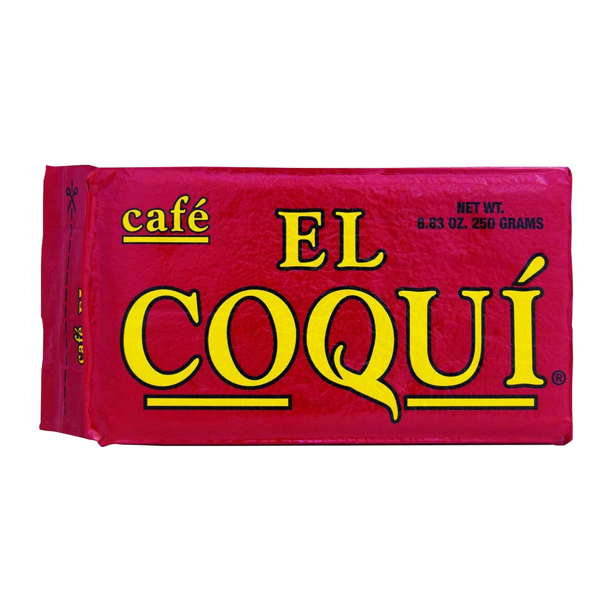 Cafe El Coqui Dark Roast Espresso Ground Coffee, 8.83 oz (Pack of 24), Authentic Puerto Rican Style, Vacuum Sealed