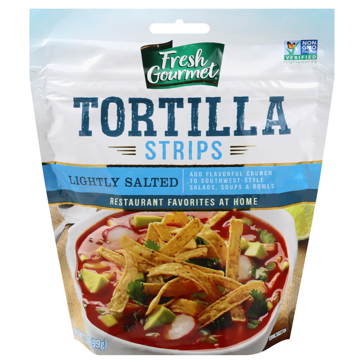 Fresh Gourmet Tortilla Strips, Lightly Salted 3.5 Ounce (Pack Of 2)