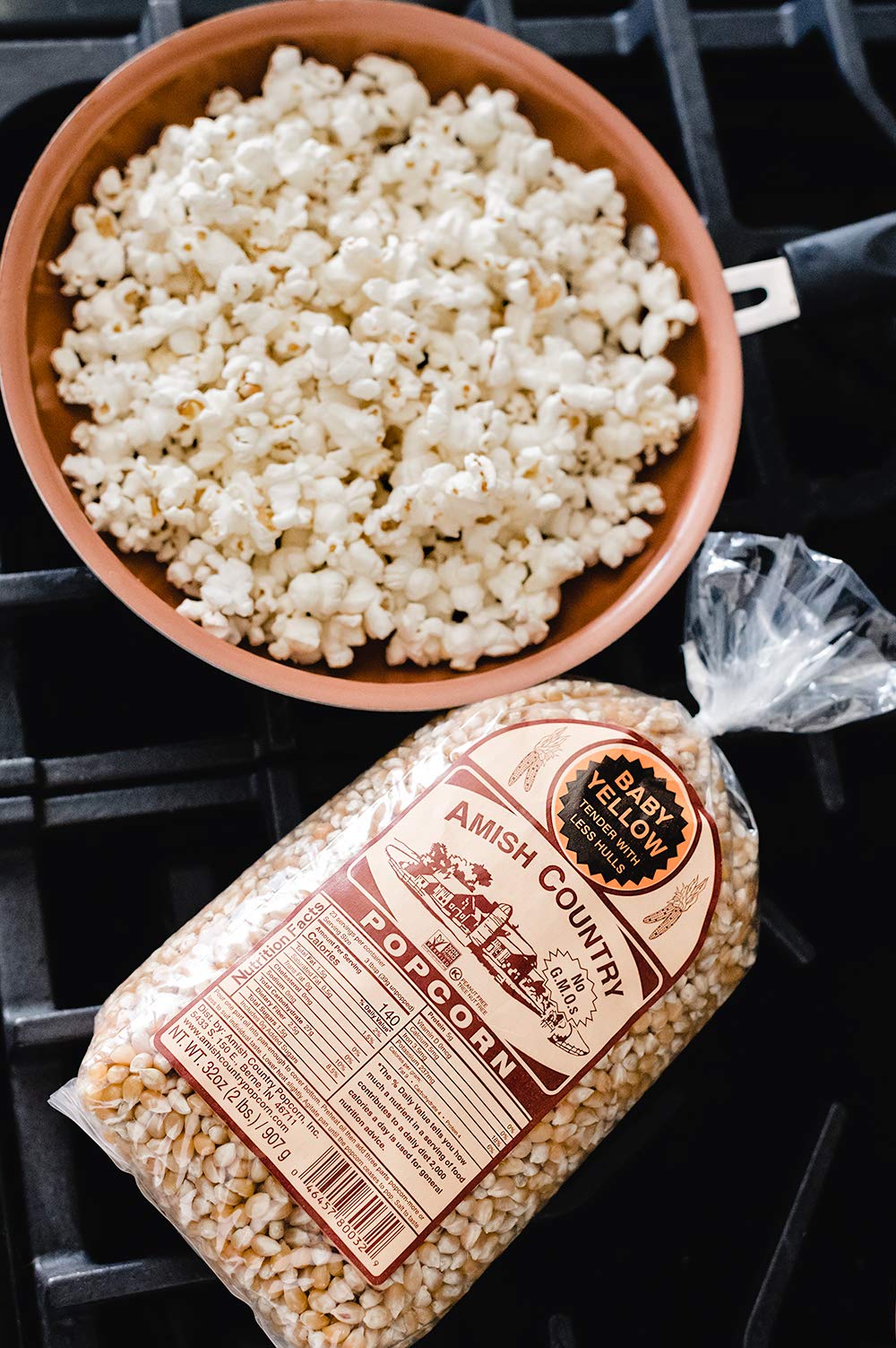 Amish Country Popcorn | 2 Lb Bag | Baby Yellow Popcorn Kernels | Old Fashioned, Non-Gmo And Gluten Free (Baby Yellow - 2 Lb Bag)