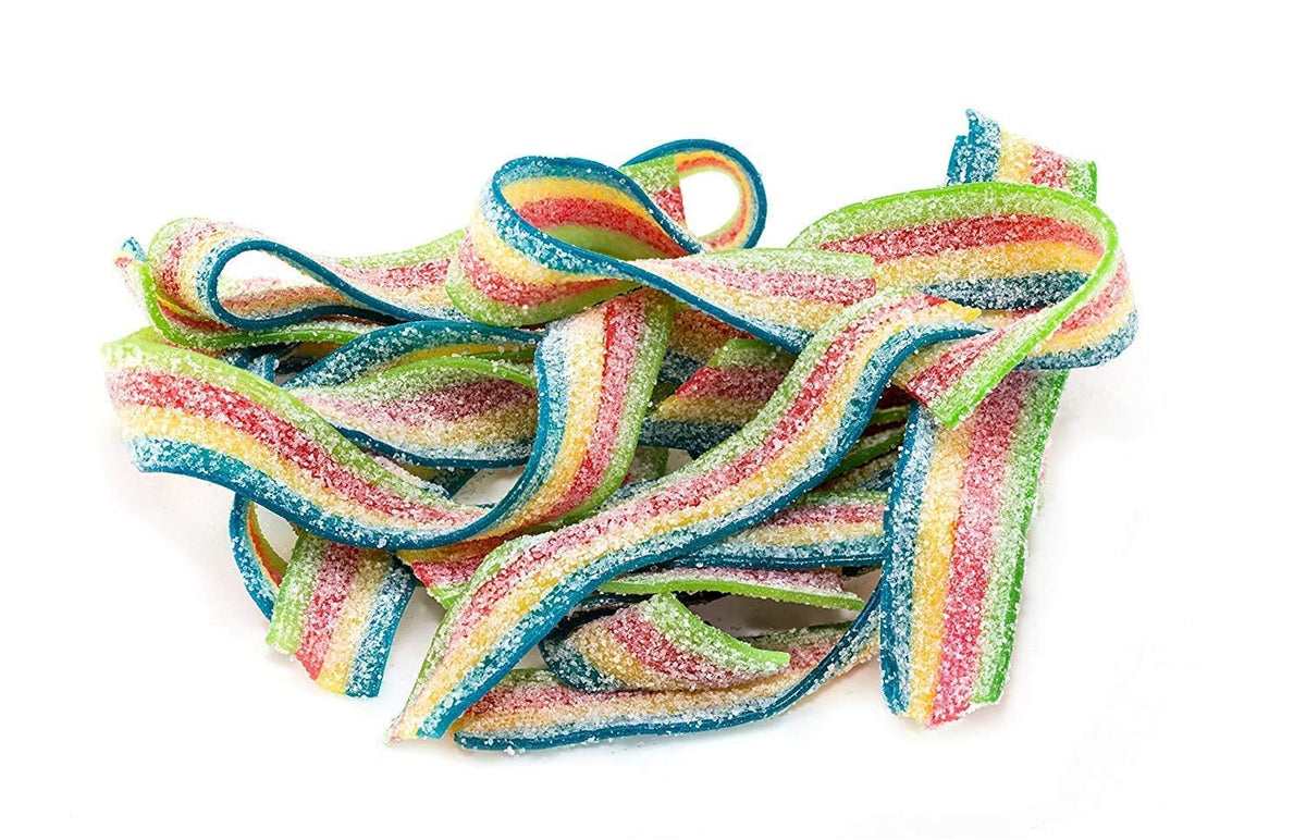 Smarty Stop Sour Gummy Candy Strips (Fantasy Rainbow, 1.5 Pound)