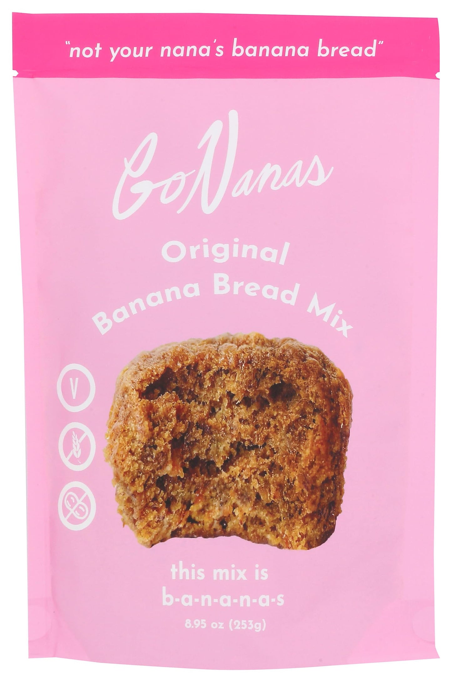 Gonanas - Mixed Banana Bread Original - Case Of 6 - 8.95 Ounces