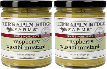 Terrapin Ridge Farms Raspberry Wasabi Mustard – Two 8.5 Ounce Jars