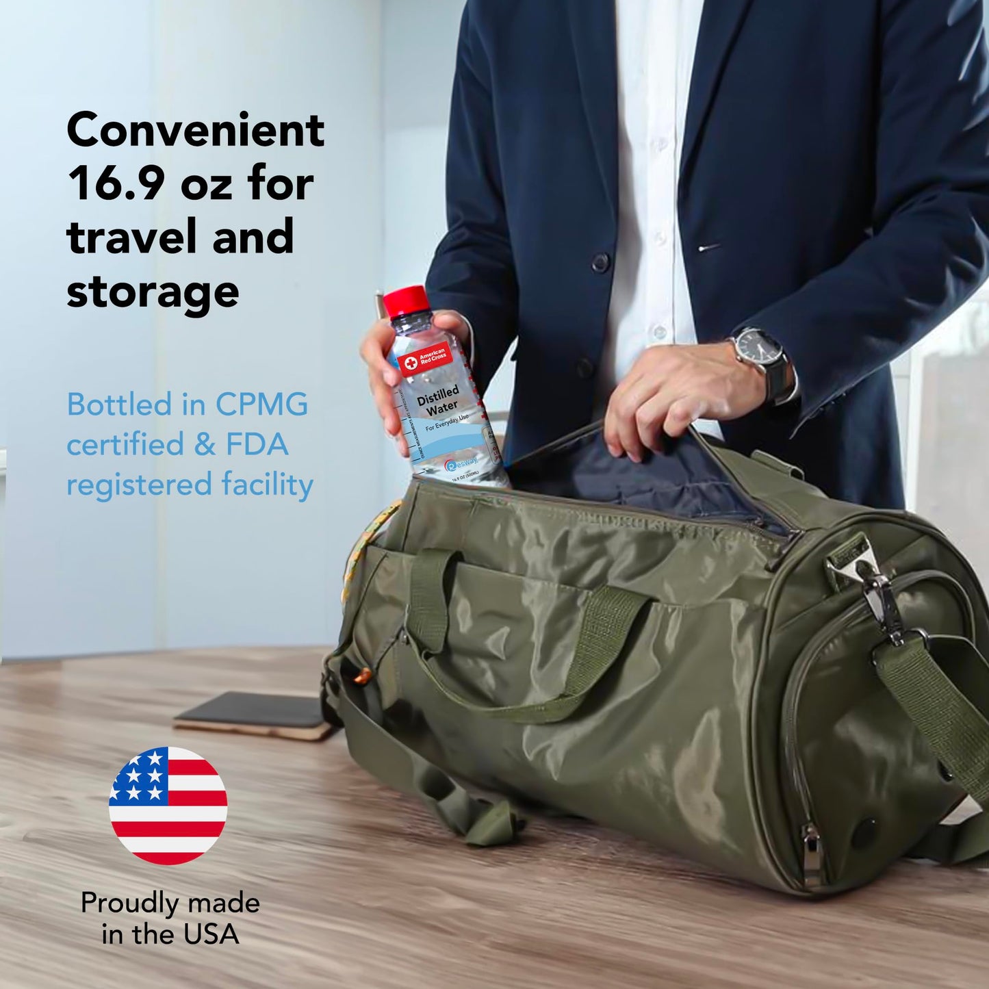 Resway Purified Distilled Water 16.9 fl. oz. | Multi-Use | 12 Pack