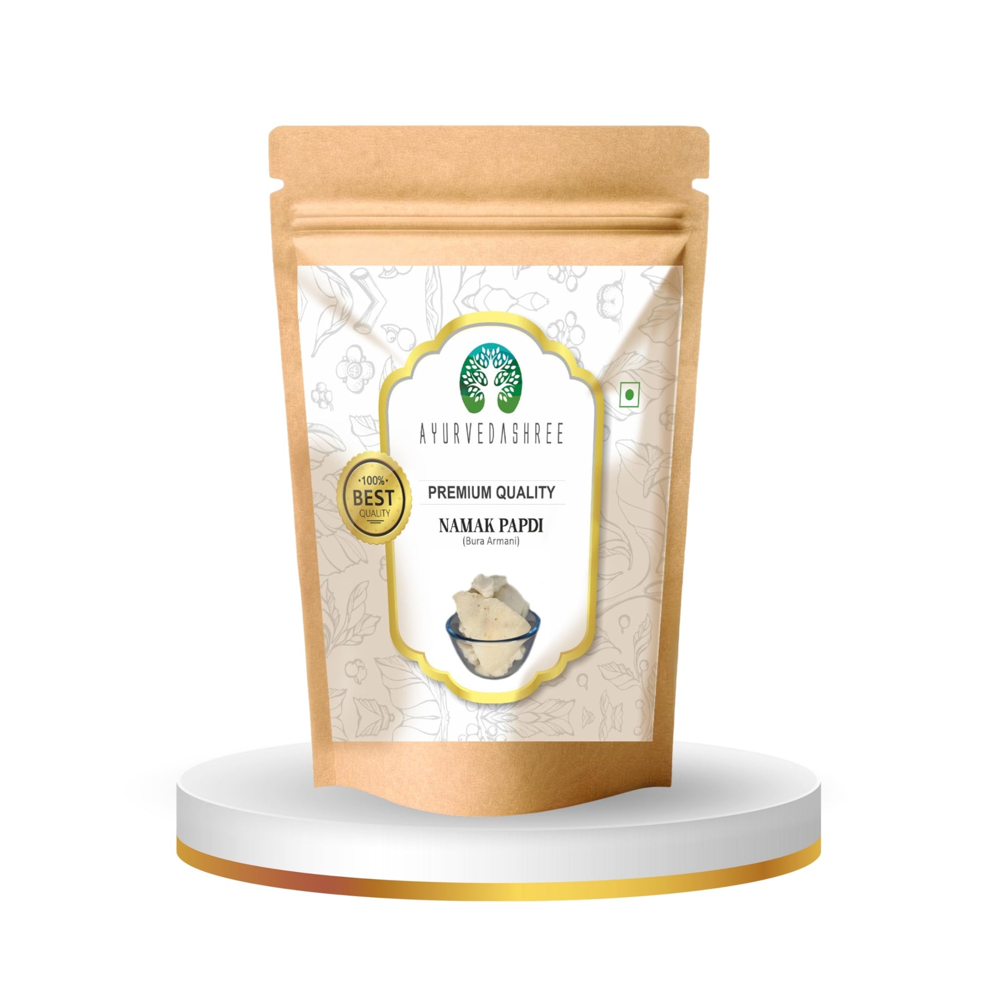 AYURVEDASHREE Namak Papdi 200gm |Jawakhar Papdi | Pearl Ash | Namak Papdi - 200 gm | 100% Natural
