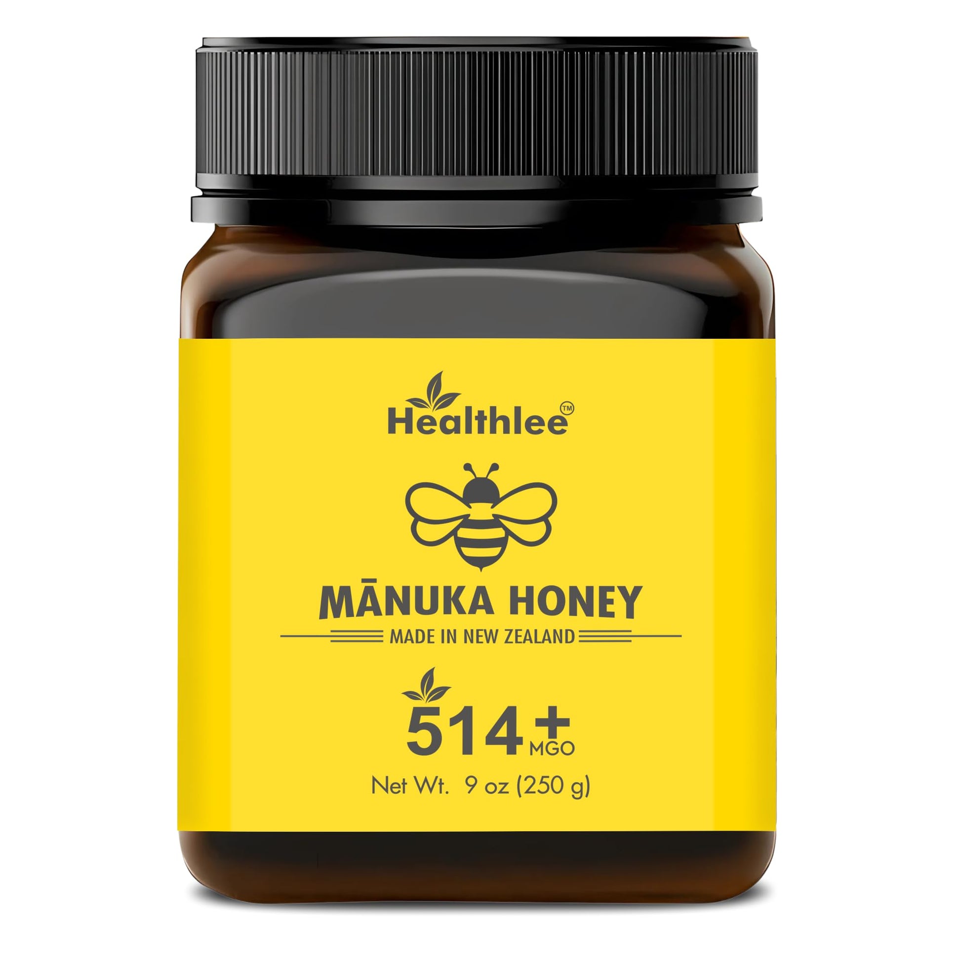 Healthlee Manuka Honey 514+ MGO, High Grade Monofloral, 8.8oz (250g)