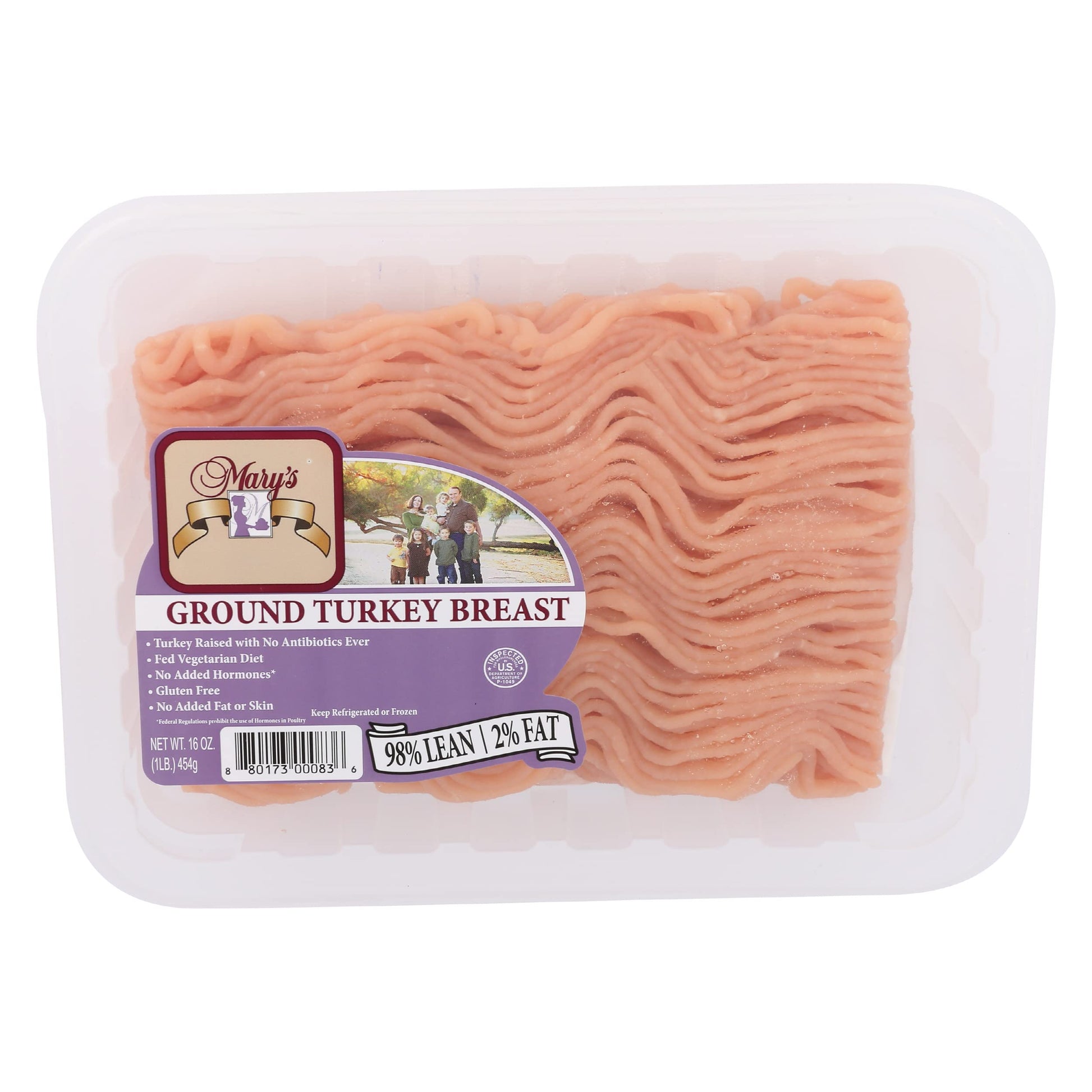 MaryS Turkey Ground Turkey Breast, 16 Oz