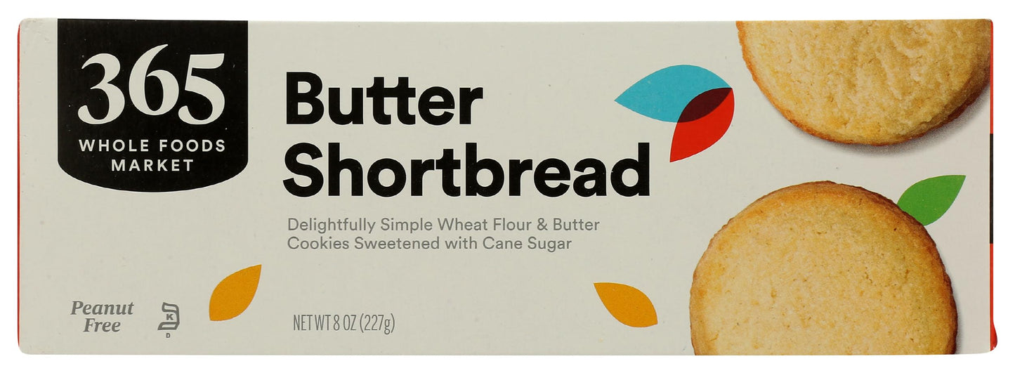 365 Everyday Value Butter Shortbread Cookies, 8 oz, Pack of 1, Deliciously Rich Flavor