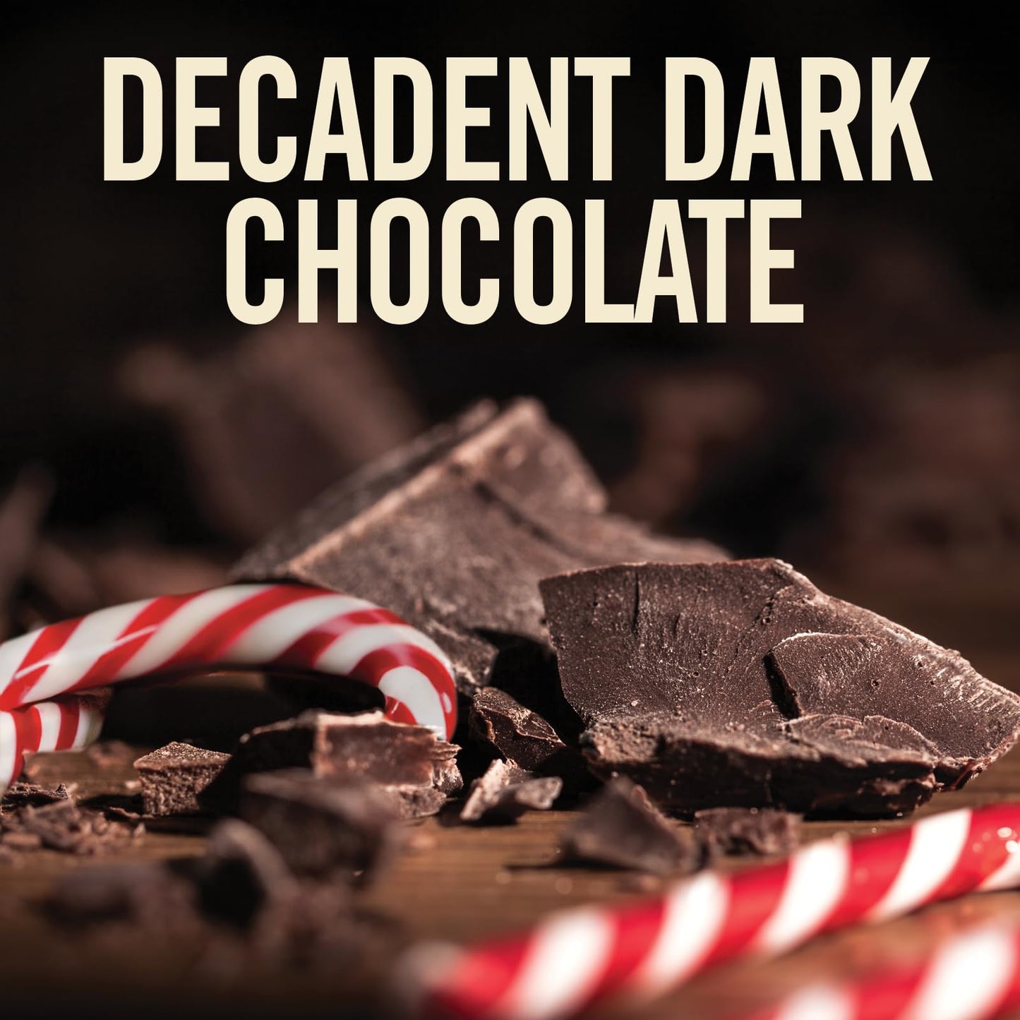 Castle Kitchen Candycane Peppermint Hot Chocolate (14 Oz)-Dairy Free, Vegan Hot Cocoa Mix Made With Dark Chocolate & Natural Fla