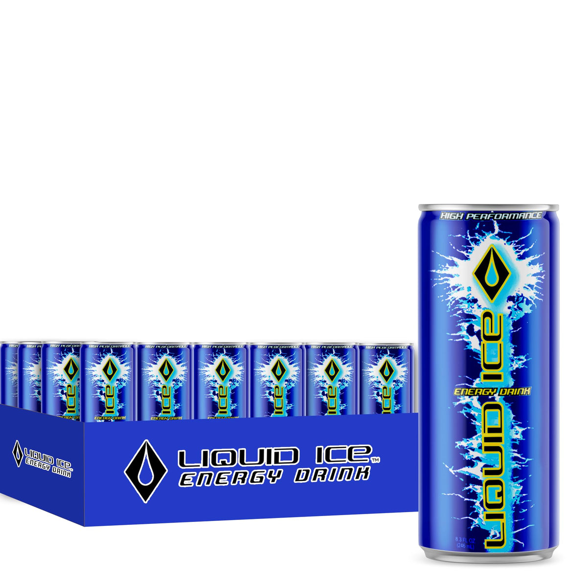 Liquid Ice Energy Drink - Arctic Berry (8.3 Fl Oz, 24 Count)