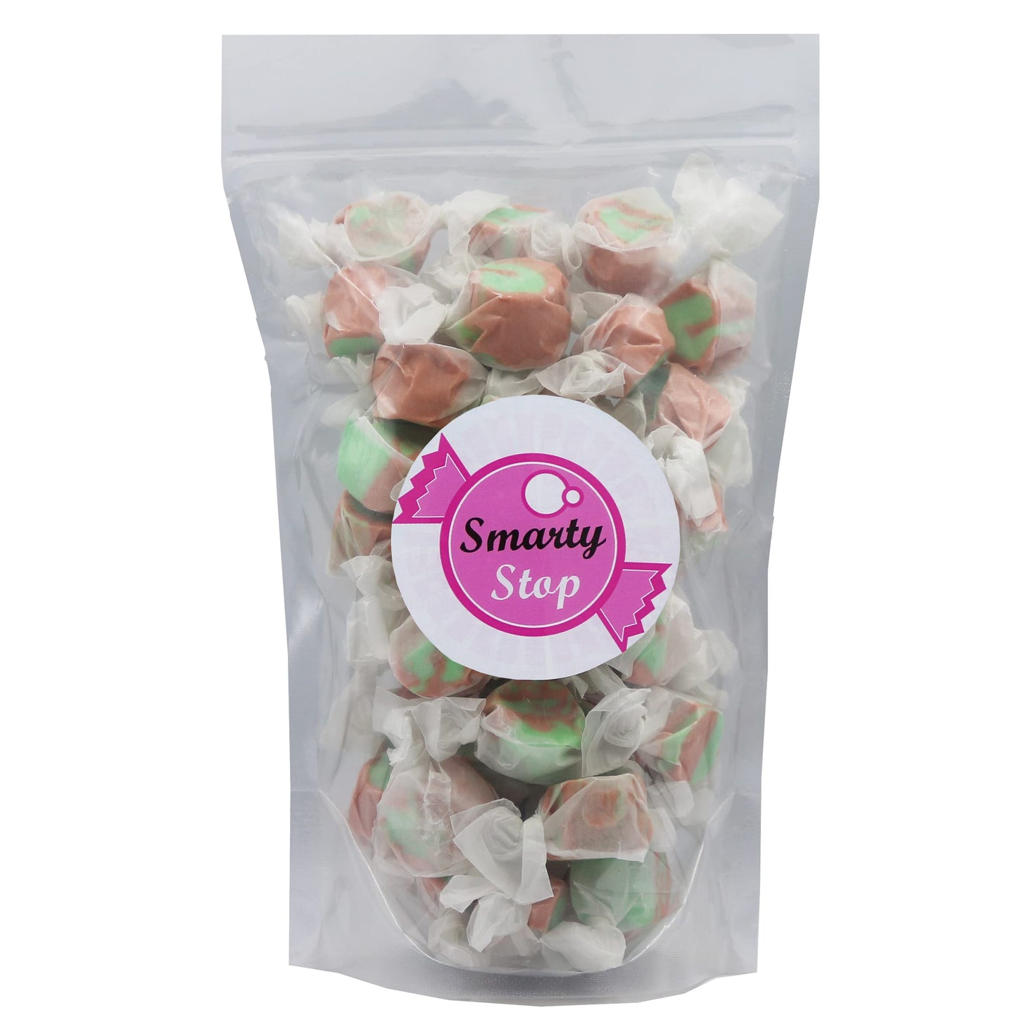 Gourmet Soft And Chewy Salt Water Taffy Candies - Individually Wrapped - Bulk Bags (Caramel Apple, 2 Pound (Pack Of 1))