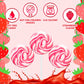 32 Pack Pink Twisty & Swirl Lollipops, Baby Shower Candy Swirl Lollipops Individually Wrapped Suckers, Girl Birthday Party Favor