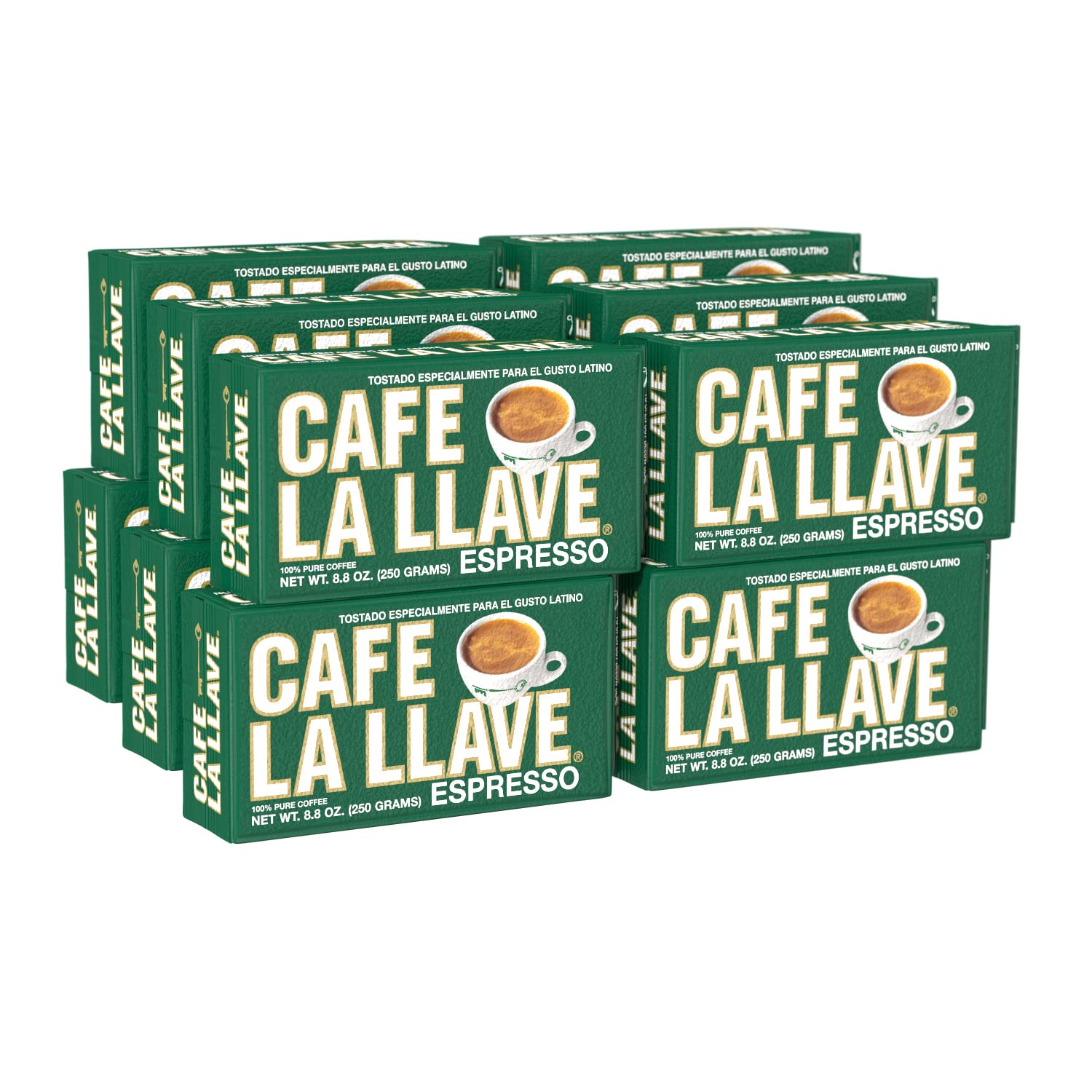 Cafe La Llave Dark Roast Espresso 8.8 Ounce (Pack of 12)