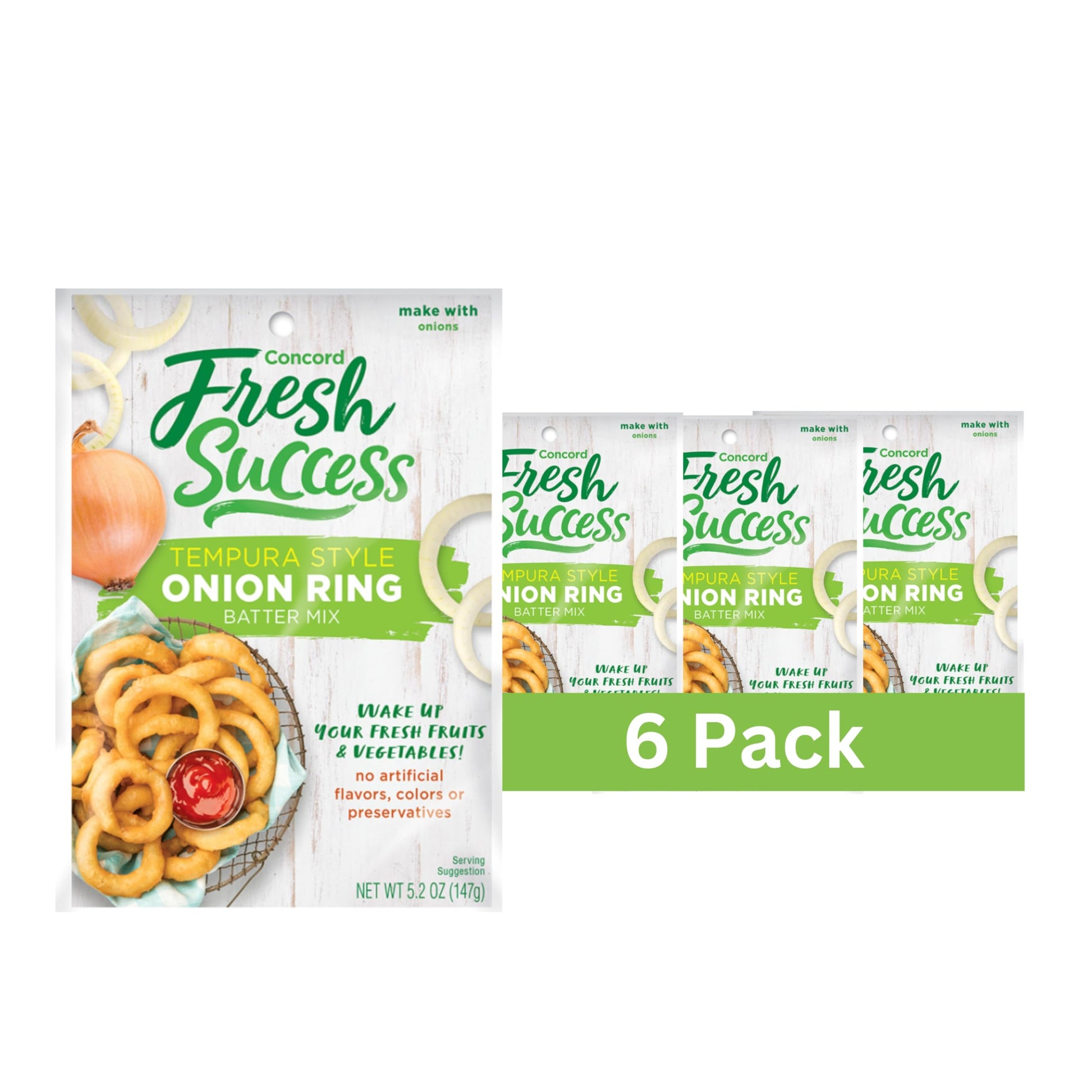 Concord Foods Tempura Onion Ring Batter: Crispy Perfection in Every Bite - Traditional Recipe for Delicious Homemade Onion Rings