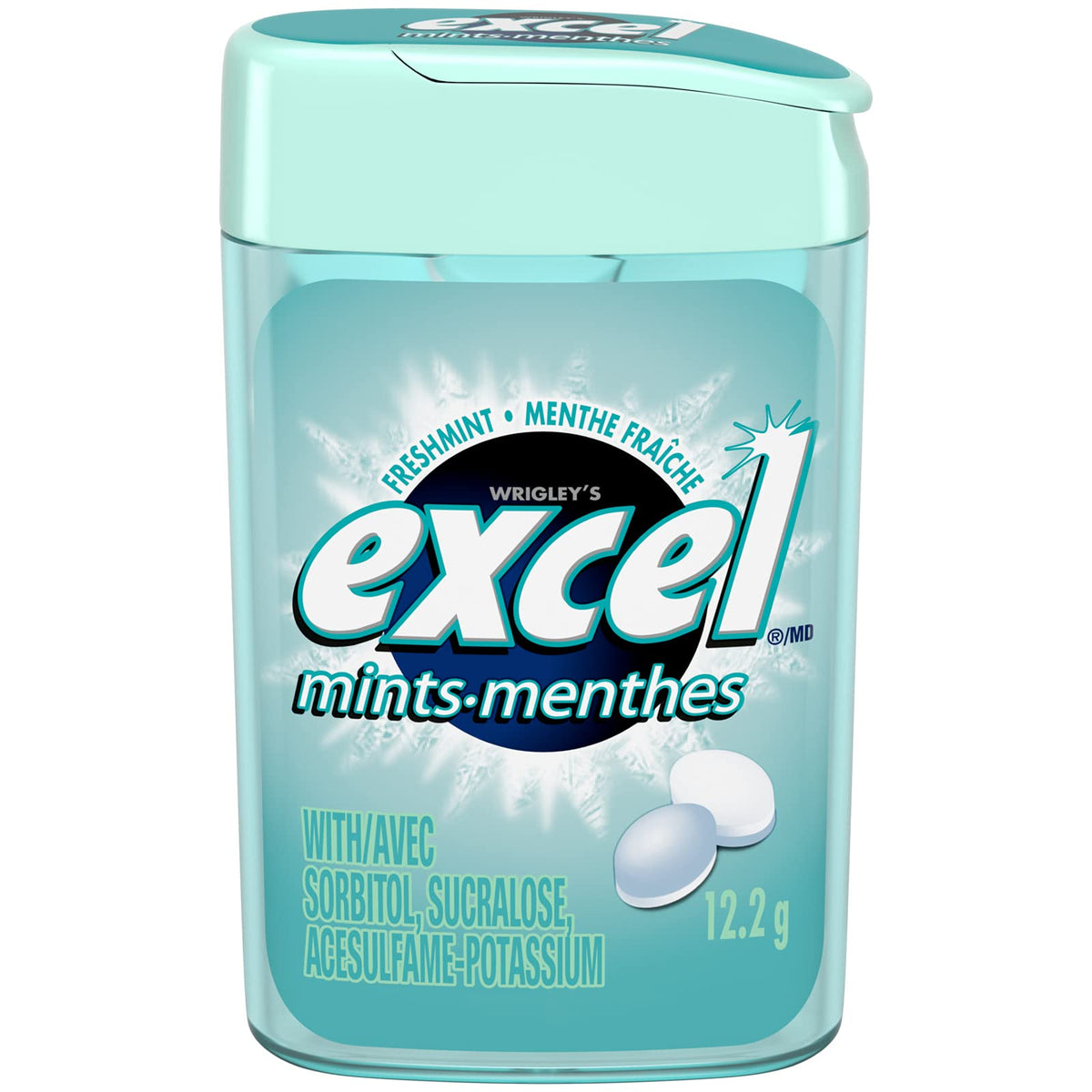 Excel Mints Fresh Mint, 12 Count, 12gm - Refreshing Breath Mints, Model 8072670