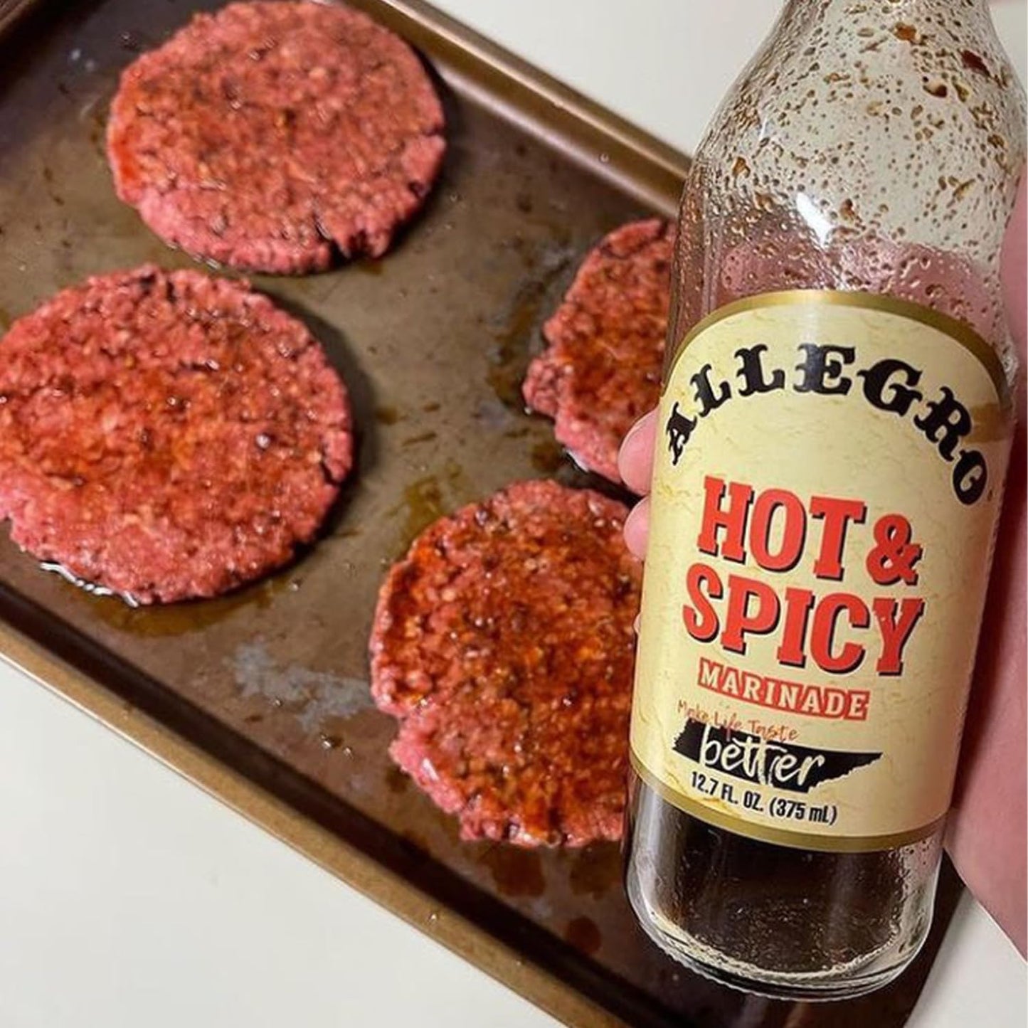 ALLEGRO - The Marinate Everything Marinades - Hot & Spicy 12.7 oz, Pack of 4