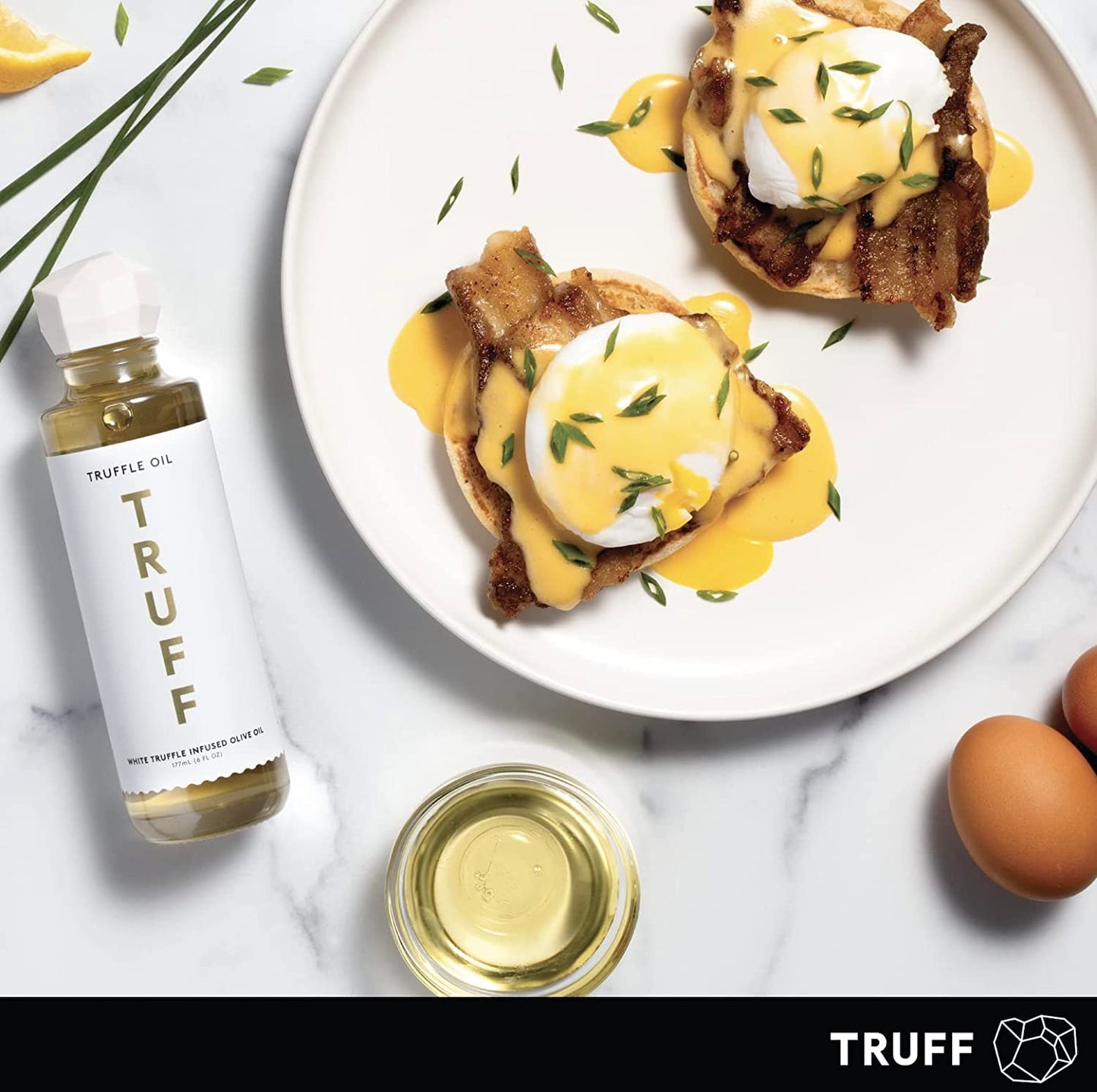 Truff White Truffle Oil - White Truffle Infused Olive Oil - Gourmet Dressing, Seasoning, Marinade, Or Drizzle, Non-Gmo, Gluten-Free, 6 Fl.Oz