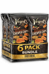 Vegeats Chickpea Chips Barbecue Flavor Vegan Gluten Free High Fiber Snack, Oven Baked Protein Chips, 6 Pack 1.7oz Bags