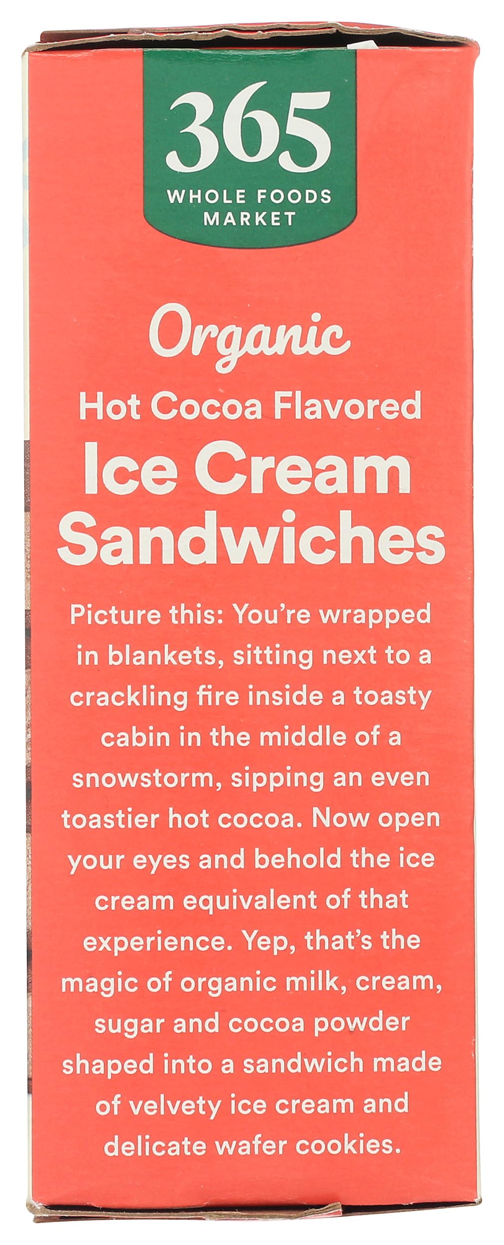 365 By Whole Foods Market, Organic Ice Cream Sandwiches, Hot Cocoa, 21.9 Fl Oz