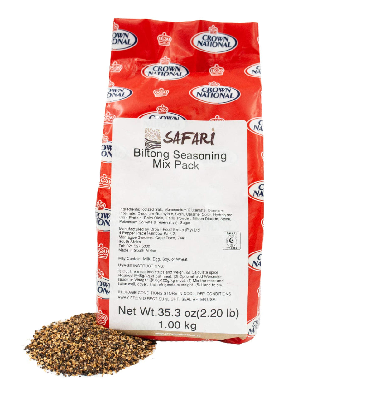 Safari Biltong Jerky Seasoning, 2.2 Lbs Beef Spice