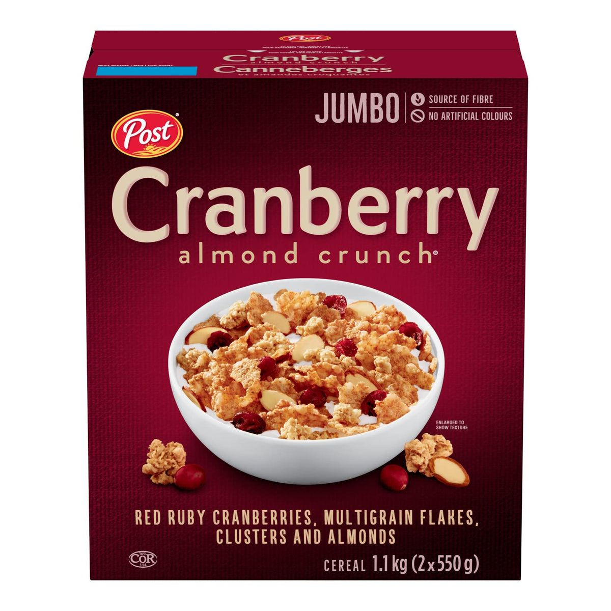 Post Cranberry Almond Crunch Cereal 1.1kg/2.2 lbs. {Imported from Canada}