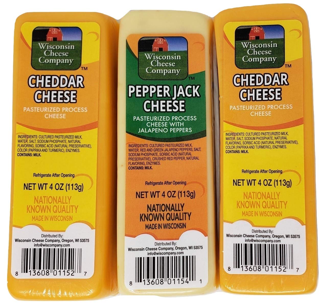 Wisconsin Cheese Company - Classic Wisconsin Cheese & Sausage Holiday Gift Box - 100% Wisconsin Cheddar & Pepper Jack Cheese,  Er And Sausage Gift Box | Perfect For Parties, Charcuterie Boards, And Holiday Gifts