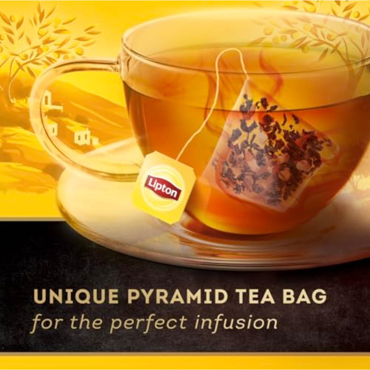 Lipton Black Tea Peach Mango, Flavored Pyramid Tea Bags, 80 Bags (20ct - Pack of 4)