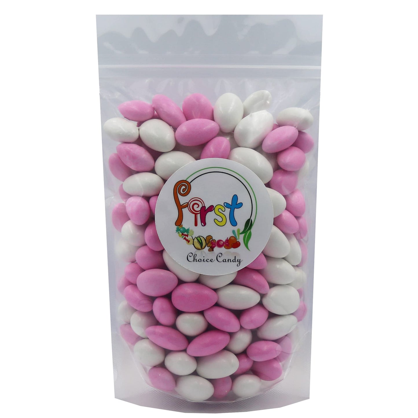 Firstchoicecandy Jordan Almonds (2 Pound, Pastel Pink & White)