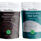 Viva Doria Malabar Peppercorn - Steam Sterilized Whole Black Pepper, 12 Oz Black Peppercorns and Viva Doria Mediterranean Sea Sa