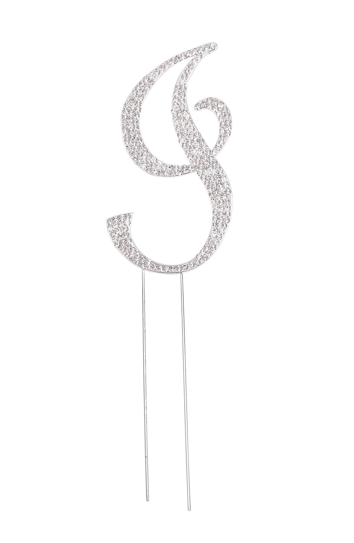 LOVENJOY Rhinestone Letter I Cake Topper, Model GA-LTI0120A, 2.8 Size, Gift-Boxed