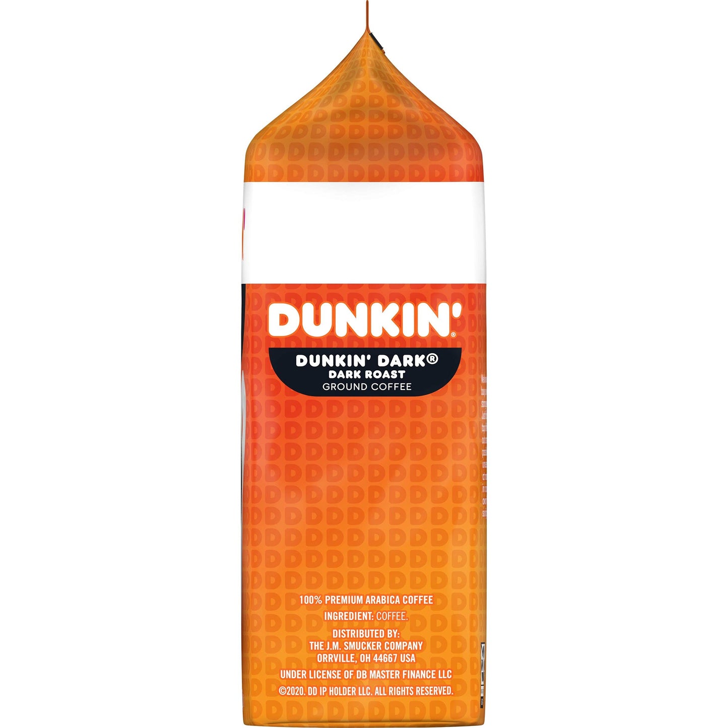 Dunkin Midnight Dark Roast Ground Coffee, 18.4 Ounce Bag, Pack of 6