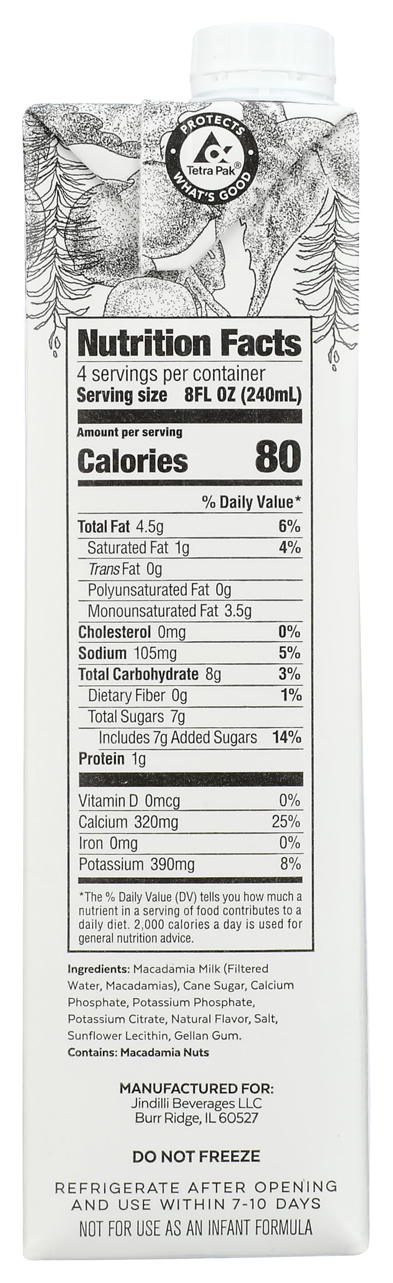 Milkadamia, Macadamia Milk Latte Da, 32 Fl Oz