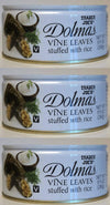 Trader Joes - Dolmas Vine Leaves Stuffed with Rice NET WT 9.9 OZ (280g) - 3-PACK