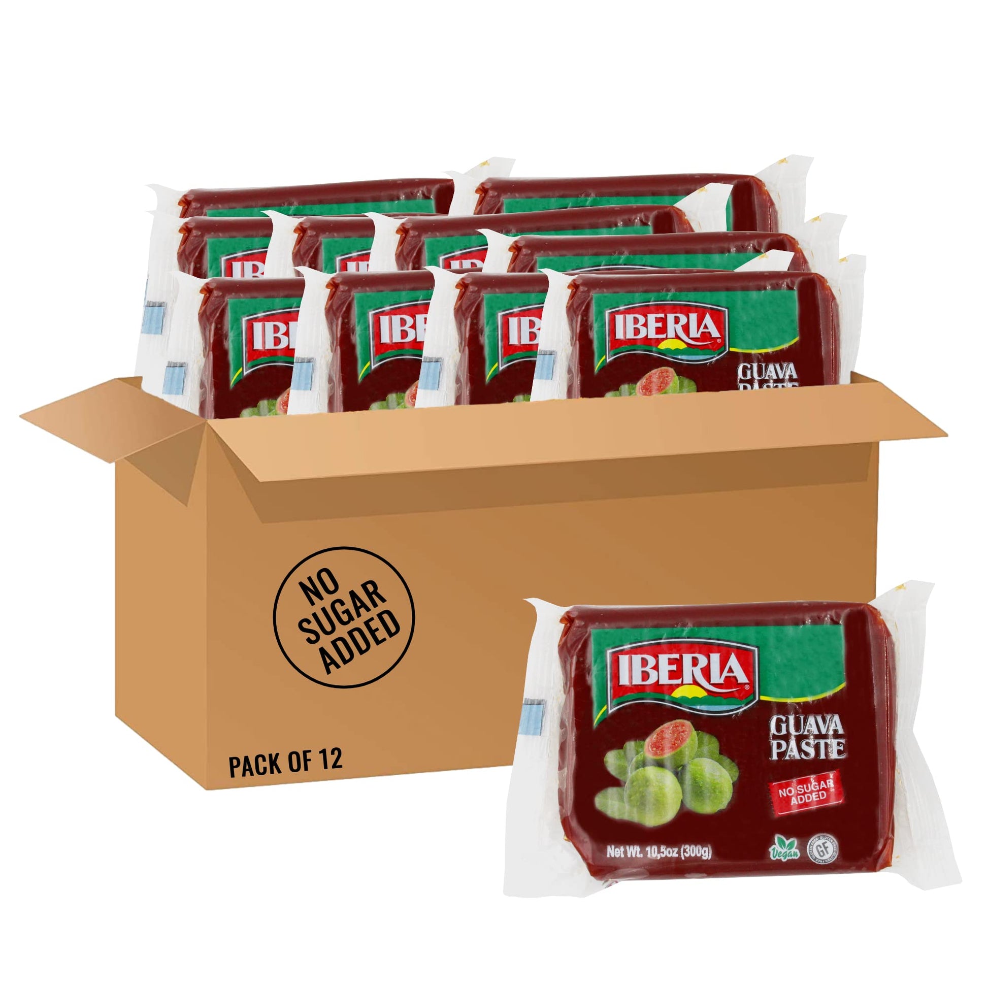 Iberia Guava Paste No Sugar 10.5 Ounce (Pack of 12)