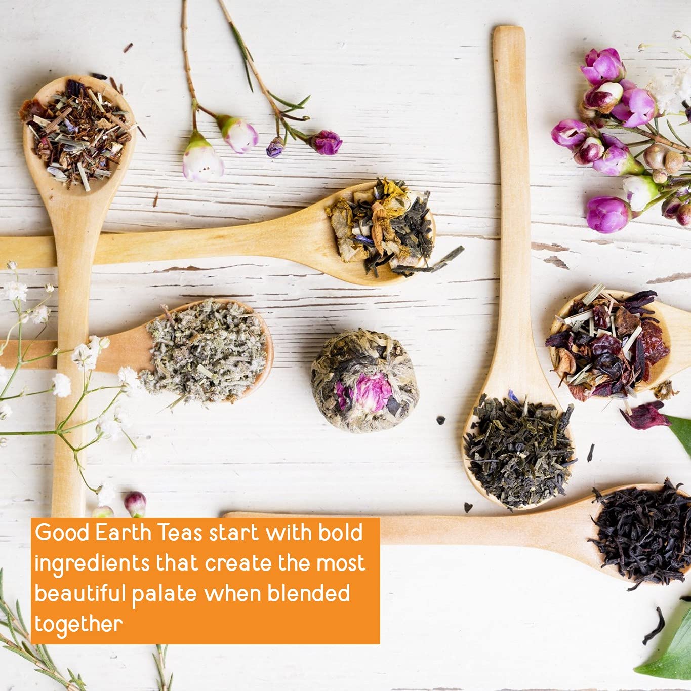 Good Earth Herbal & Black Tea, Sweet & Spicy, 18 Count Tea Bags