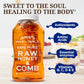 Jamies Hive To Table 100% Pure Honey With Honeycomb, 24 Oz - Usa Made Raw & Unfiltered Honey - Fresh Edible Honeycomb - All-Natu