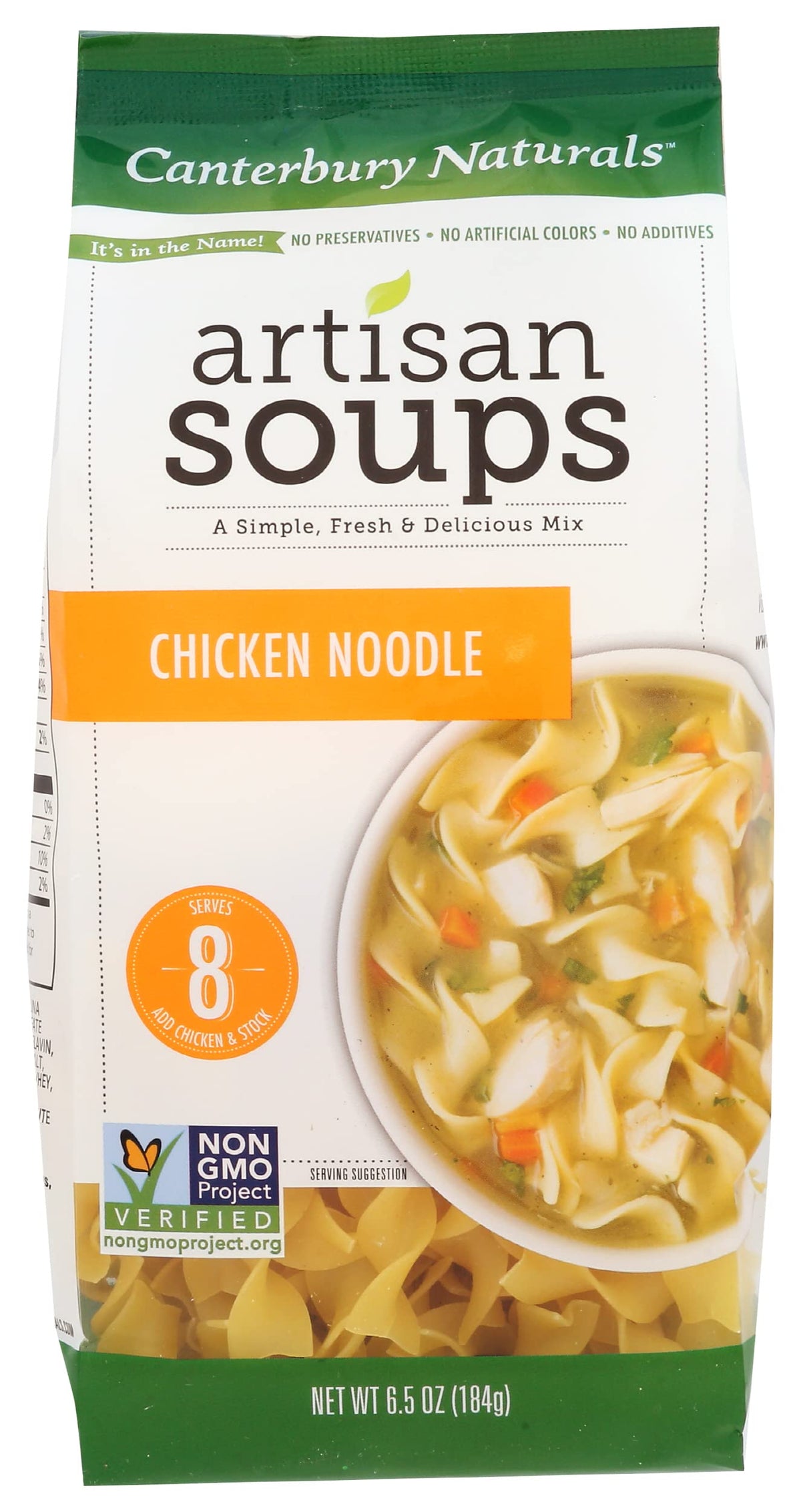 Canterbury Naturals Artisan Soup Mix, Chicken Noodle Soup Mix, Non-Gmo, Makes 8 Servings, 6.5-Ounce Bag (Pack Of 6)