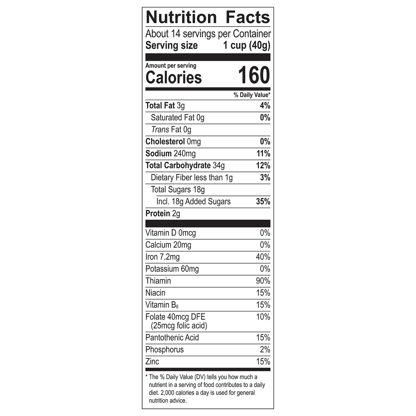 Honey Ohs! Family Size Cereal, Crunchy Breakfast Cereal Os Made with Sweetened Corn, Oats and Rice, 20 OZ Box