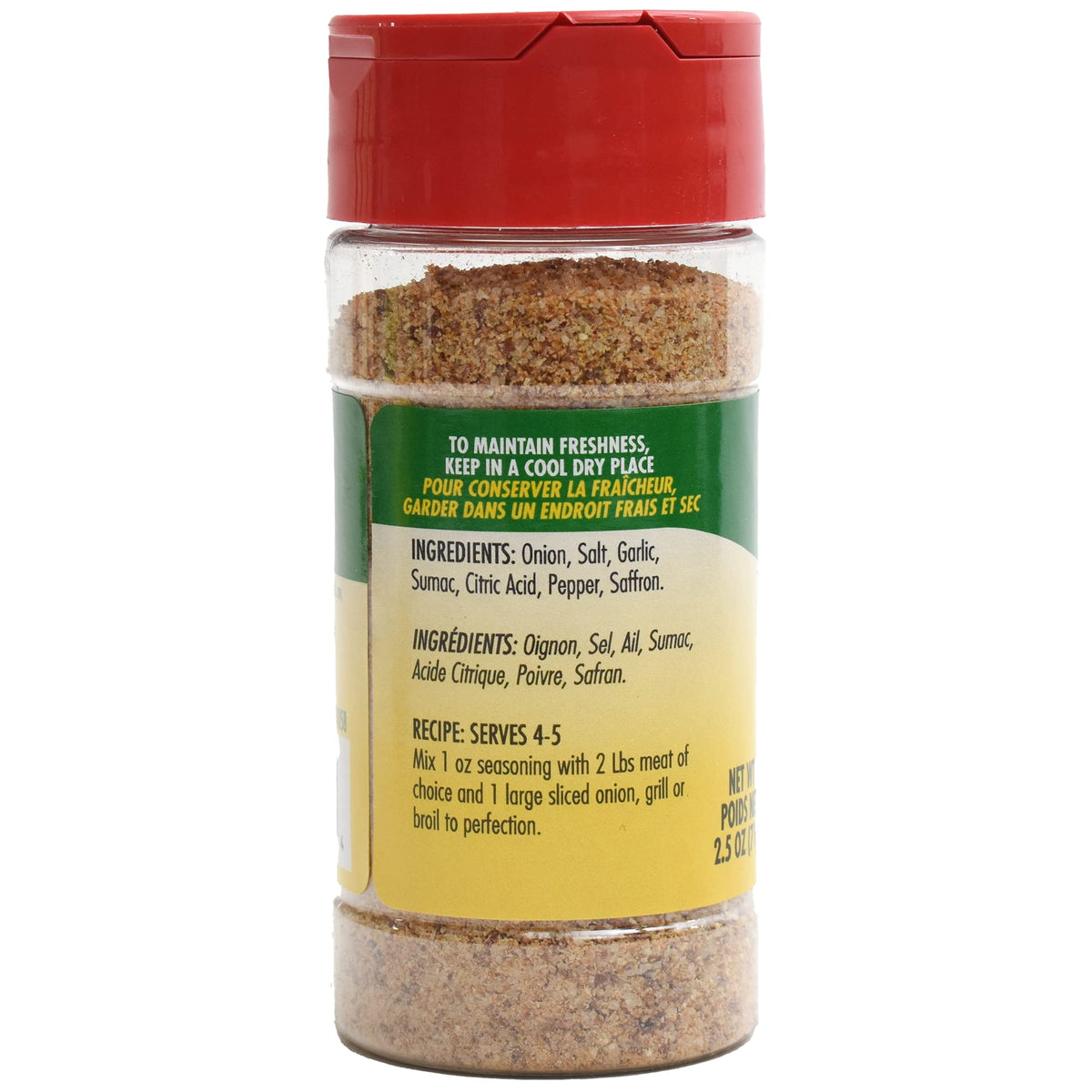 Sadaf Shish Kabob Seasoning 3X 2.5 Oz. - Middle Eastern And Mediterranean Kabob Spices And Seasonings Mix - Kosher (Pack Of 3)
